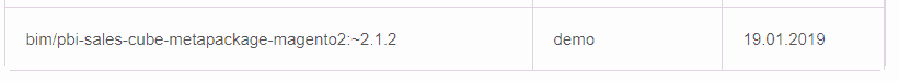 Meta-package name on client website details page on Insights Ready
Website